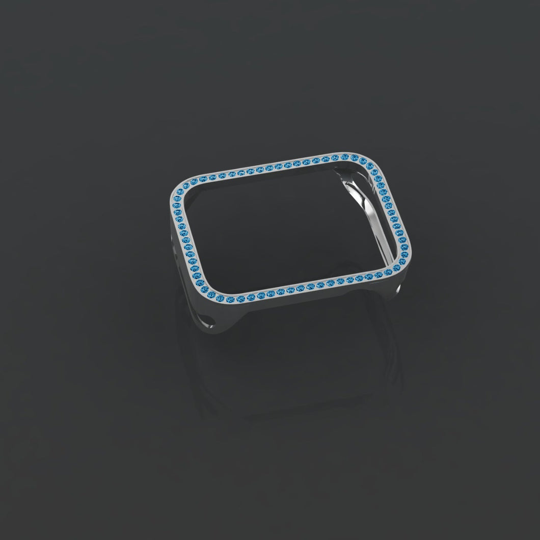 Topaz Sky Blue Frame for Your Apple watch (removable)